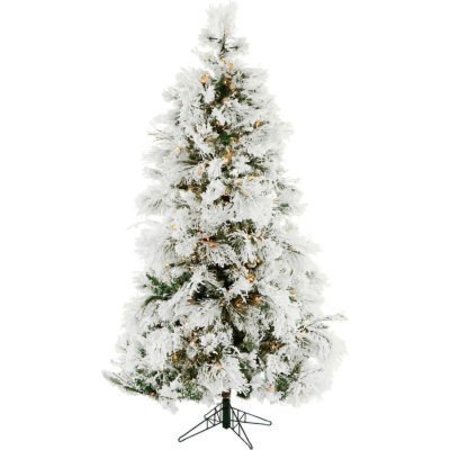 ALMO FULFILLMENT SERVICES LLC Christmas Time Artificial Christmas Tree - 6.5 Ft. Frosted Fir - Clear Smart Lights CT-FF065-SL